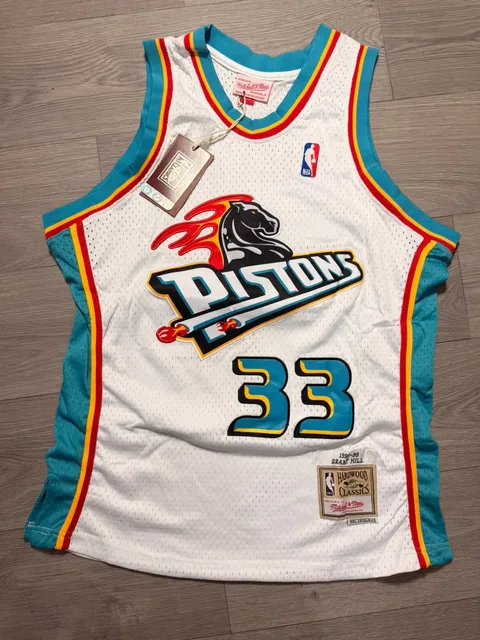 Jersey Detroit Pistons#33 Hill